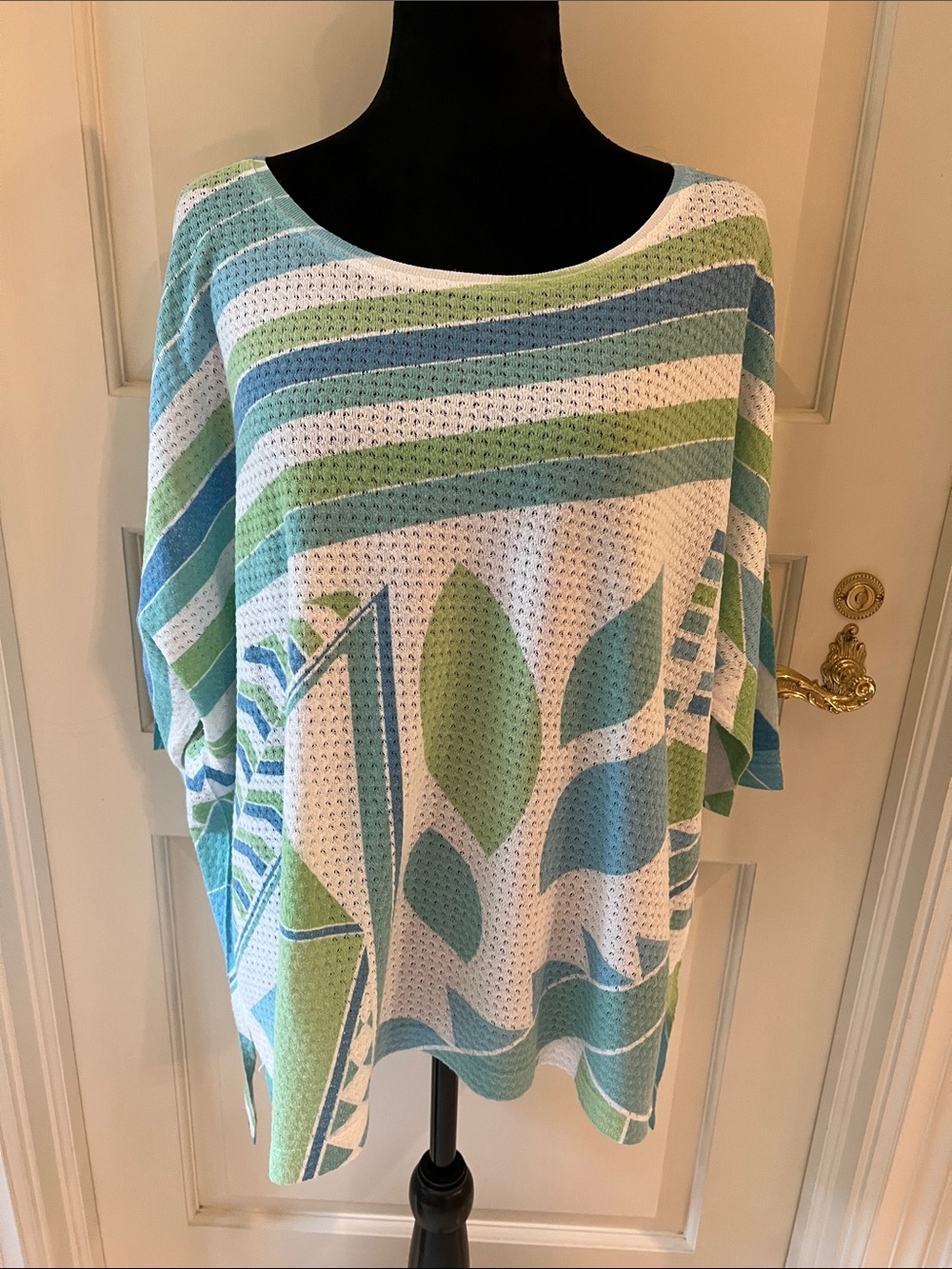 Women’s Tunic in Aqua & Green